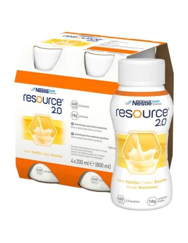 Resource 2.0 smak waniliowy 4x200 ml