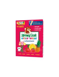 Zdrowy Lizak MNIAM-MNIAM z witaminami 5 sztuk