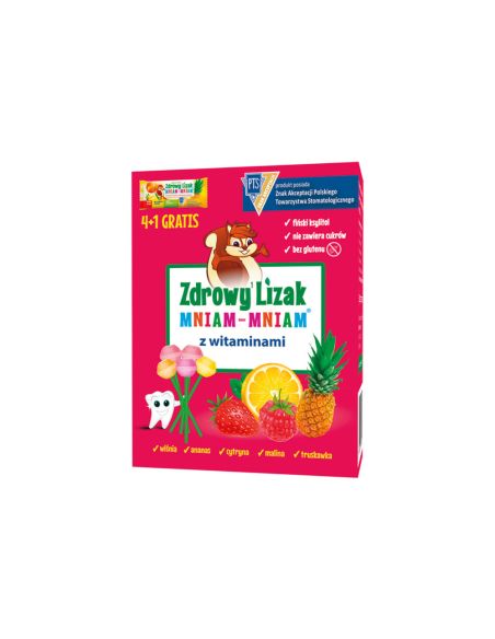 Zdrowy Lizak MNIAM-MNIAM z witaminami 5 sztuk