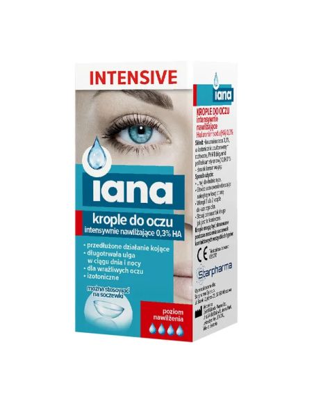 IANA INTENSIVE 0,3% Krople do oczu nawilżające 10 ml