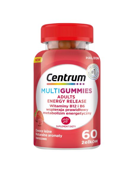 Centrum MultiGummies Adult Energy Release, żelki, 60 sztuk