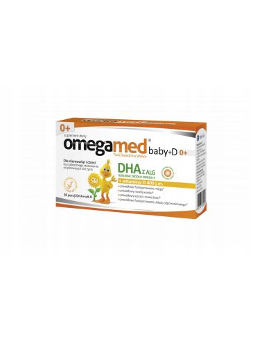 Omegamed Baby + D, DHA 0m+ Dla niemowląt i...