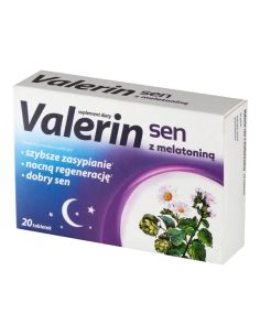 Valerin Sen z melatoniną 20 tabletek