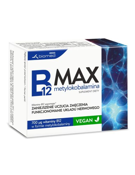 Biomed B12 Max metylokobalamina 60 tabletek