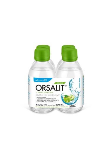 Orsalit Drink o smaku jabłkowym 4 x 200 ml