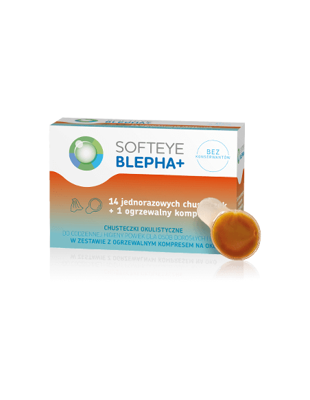 SOFTEYE BLEPHA+ Chusteczki do higieny powiek 14 sztuk