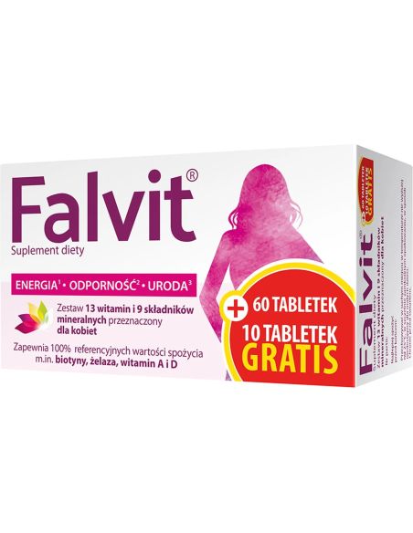 Falvit witaminy dla kobiet 70 tabletek