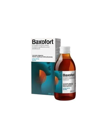 Baxofort 0,74 mg/ml – skuteczna ochrona jamy ustnej i gardła 200 ml