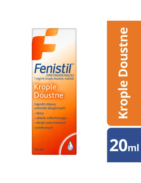 Fenistil krople doustne 20 ml Import równoległy