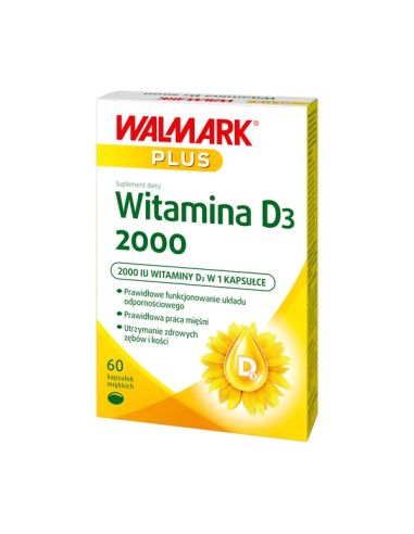 Walmark Plus Witamina D3 2000, kapsułki...