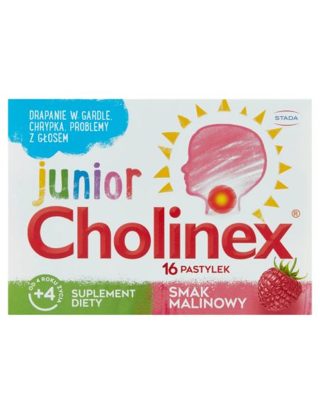 Cholinex Junior 16 pastylek do ssania