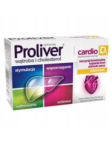 Proliver cardio D3, 30 tabletek