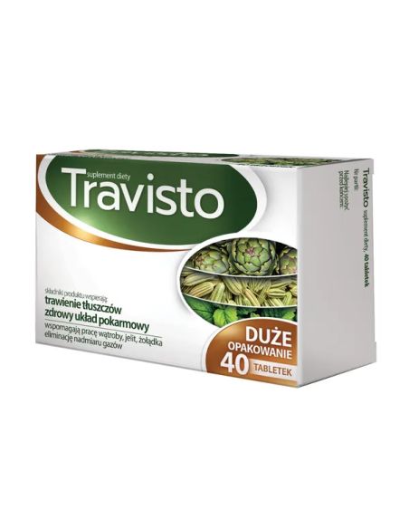 Travisto wspomaga pracę wątroby 40 tabletek