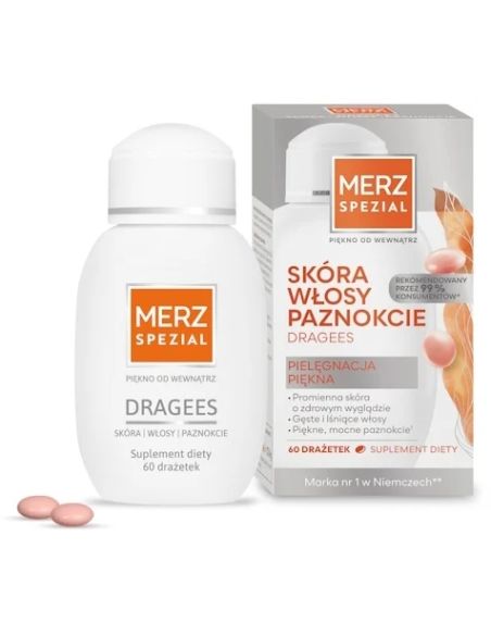 MERZ SPEZIAL Dragees skóra włosy paznokcie 60 drażetek