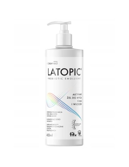 Latopic Żel do mycia ciała i włosów 400 ml