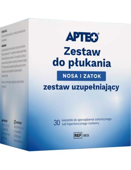 Zestaw uzupełniajacy do płukania nosa i zatok APTEO 30 sasz.