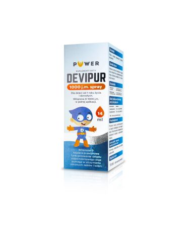 Devipur 1000 j.m. witamina D3 w kroplach 14 ml
