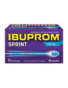 Ibuprom Sprint Caps 200 mg 40 kapsułek