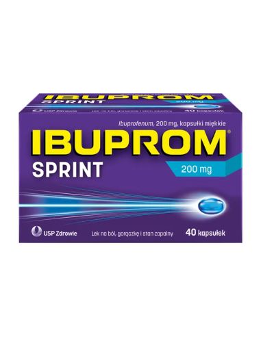 Ibuprom Sprint Caps 200 mg 40 kapsułek