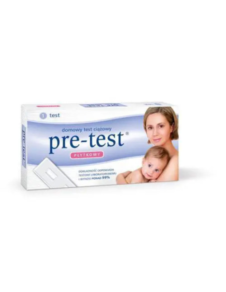 Test ciążowy PRE-TEST płytkowy 1szt.
