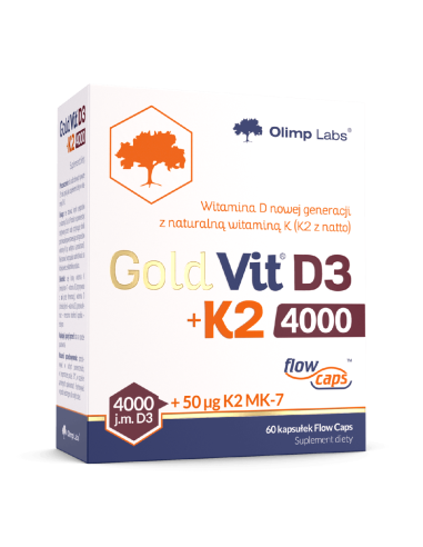 OLIMP GOLD-VIT D3+K2 4000 IU 60 kapsułek