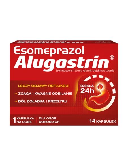 Esomeprazol Alugastrin 20 mg 14 kapsułek