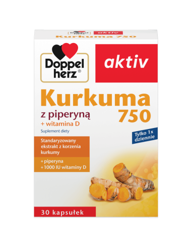 Doppelherz aktiv Kurkuma 750 z piperyną +...