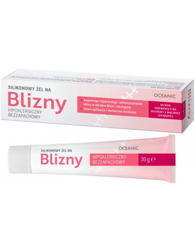 Żel silikonowy na BLIZNY 30g OCEANIC