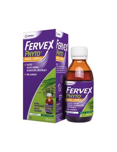 FERVEX PHYTO Kaszel i gardło syrop 120ml