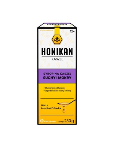 HONIKAN KASZEL syrop na kaszel suchy i mokry 230g