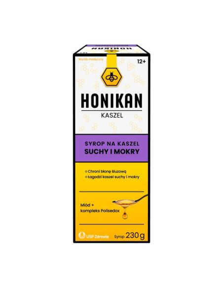 HONIKAN KASZEL syrop na kaszel suchy i mokry 230g