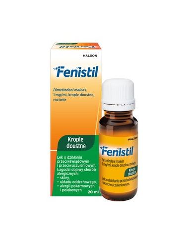FENISTIL krople doustne lek przeciwalergiczny...