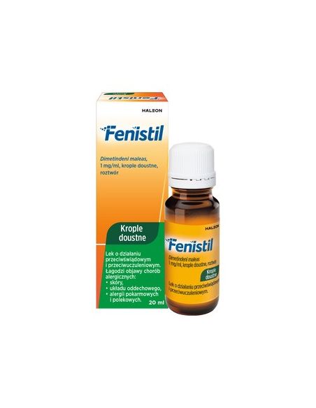 FENISTIL krople doustne lek przeciwalergiczny 20 ml