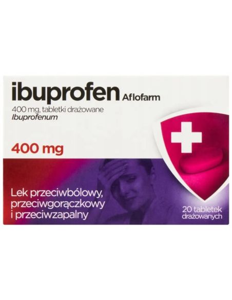 Ibuprofen Aflofarm lek przeciwbólowy 400 mg 20 tabletek