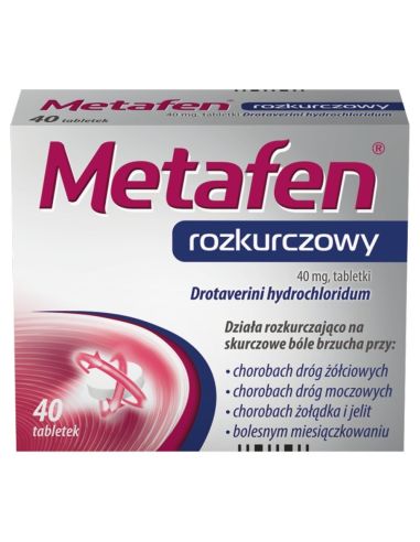 Metafen rozkurczowy 40 tabletek