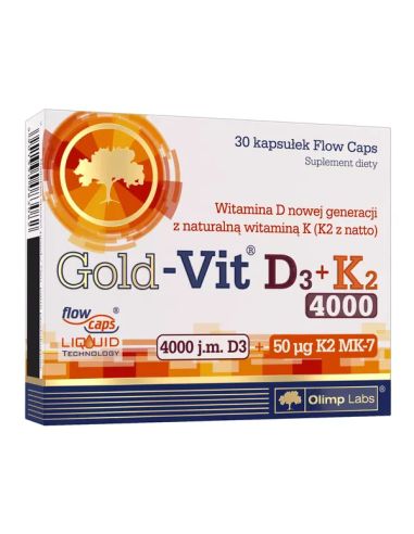 OLIMP Gold-Vit D3 + K2 4000IU 30 kapsułek