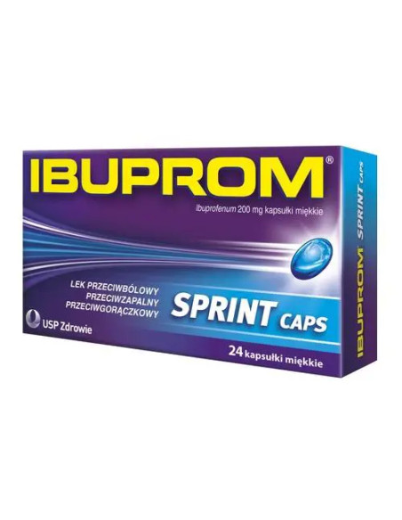 Ibuprom Sprint Caps 200 mg 24 kaps.