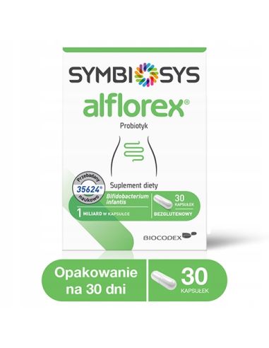 Symbiosys Alflorex 30 kaps. Probiotyk bezglutenowy