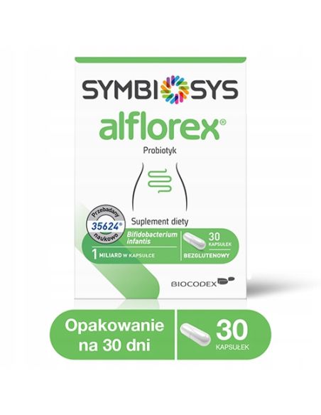 Symbiosys Alflorex 30 kaps. Probiotyk bezglutenowy