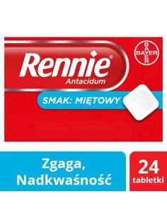 Rennie Antacidum 24 tableteki do ssania