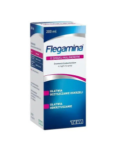 Flegamina syrop o smaku malinowym 200 ml