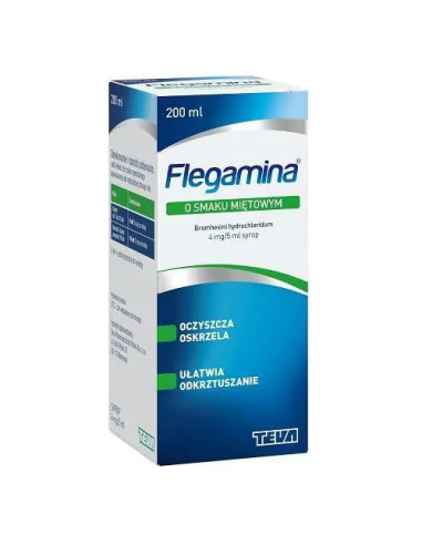 Flegamina syrop o smaku miętowym 200 ml
