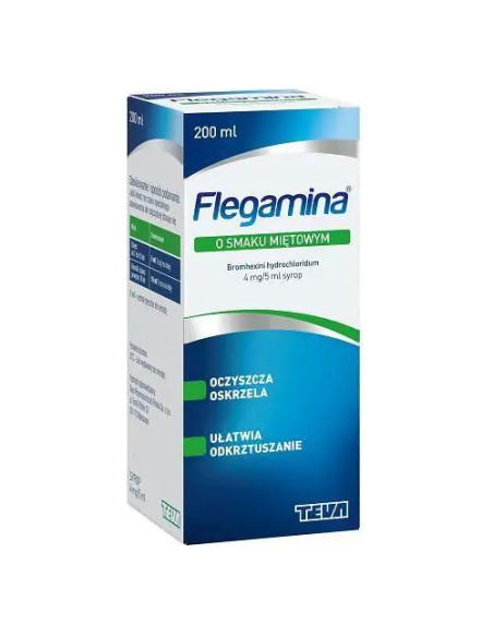 Flegamina syrop o smaku miętowym 200 ml