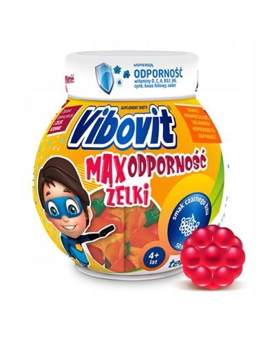 VIBOVIT MAX ODPORNOŚĆ Żelki dla dzieci 50 sztuk