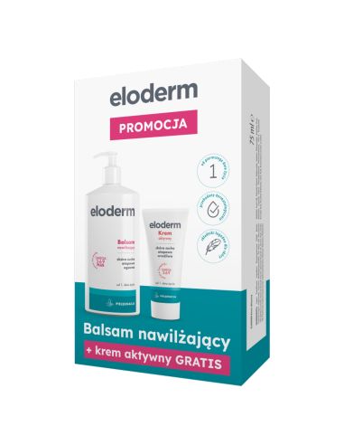 ELODERM ZESTAW Balsam nawilżający 400 ml + Krem...