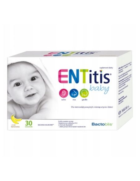 Entitis Baby smak bananowy 30 saszetek