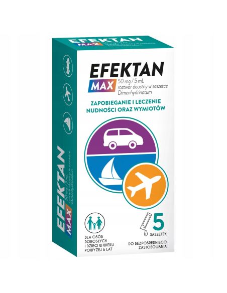 Efektan Max 50mg/5ml, 5 saszetek
