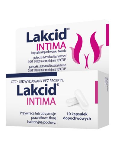 Lakcid Intima 10 kapsułek dopochwowych