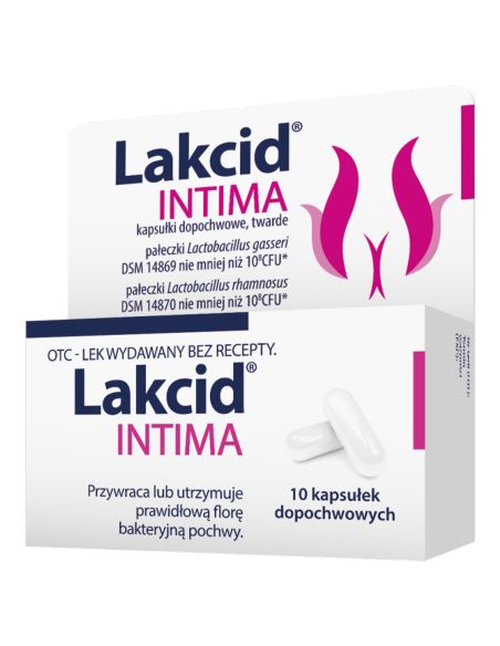 Lakcid Intima 10 kapsułek dopochwowych