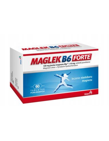 MAGLEK B6 FORTE magnez 60 tabletek